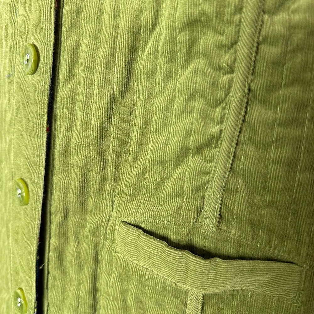 CJ Banks Reversible Floral and‎ Green Vest Women Double-Sided size 1X (A22) - Picture 7 of 11